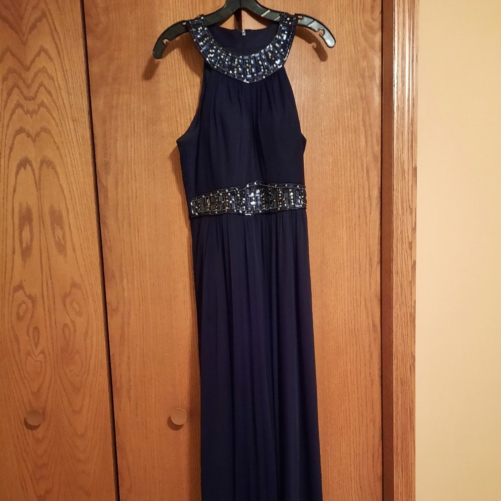 Long Formal Navy Dress